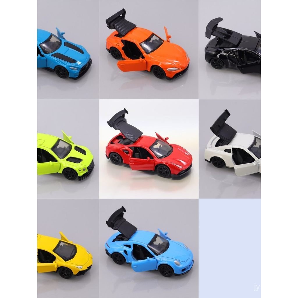 Popular Miniatura de Carro de Corrida em Liga Metálica com Carcaça de Metal, Presente para Homens, Decoração para Máquin