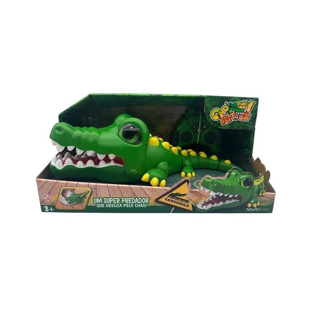 Crocodilo Rocky Attack Multikids com Controle Remoto