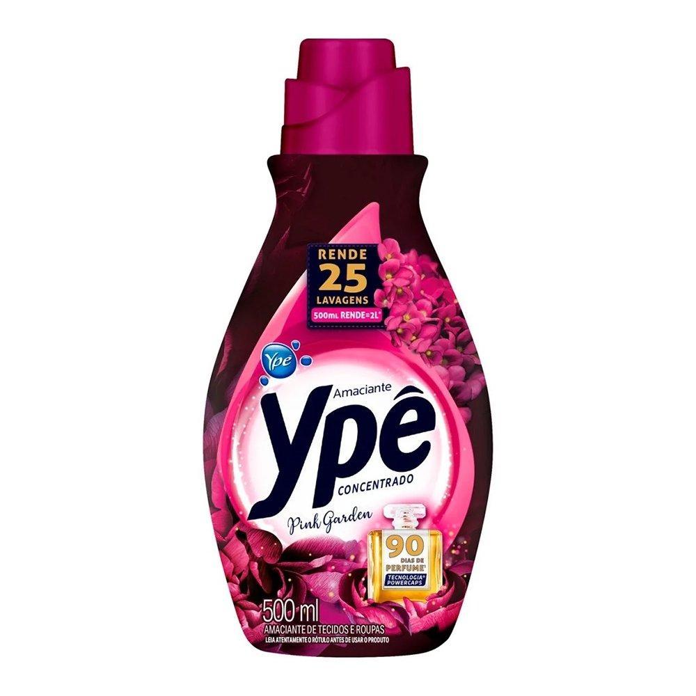 Amaciante Ypê Concentrado Pink 500ml Embalagem com 12 Unidades