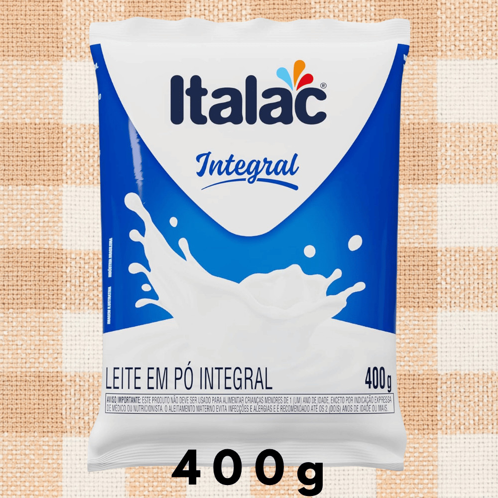 Kit Leite Em Pó Integral Italac 400g