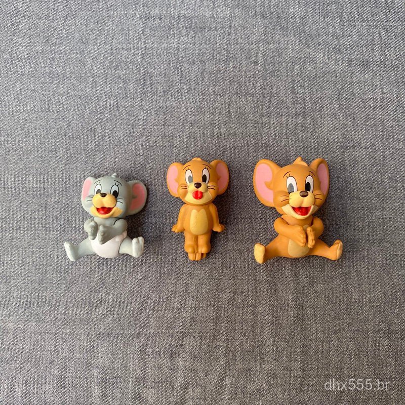 Popular Tom e Jerry, decoração de cabo de dados, brinquedo de pelúcia, acessório DIY para capa de celular creme LGWY