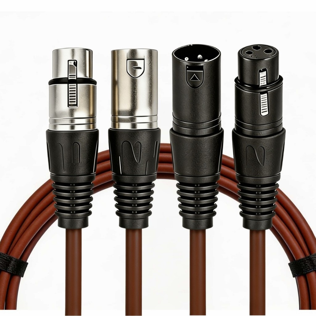 Cabo de áudio XLR macho-fêmea para mesa de som, alto-falante, microfone, conexão de áudio com sinal balanceado XLR.