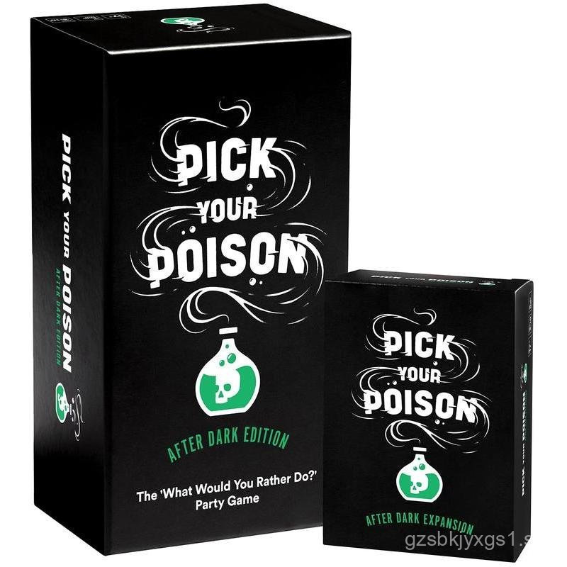 Pick Your Poison After Dark + Expansion Set Party Game - The “What Would You Rather Do?” Adult Card Game for College Stu