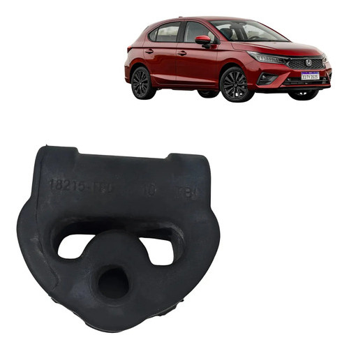 Borracha Coxim Escapamento Honda City  1.5 2016