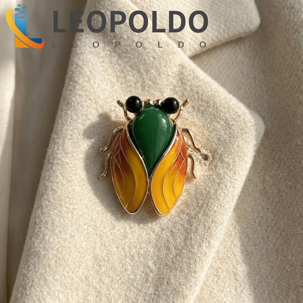 Broche De Cigarra LEOPOLDO , Alfinete De Lapela De Inseto Semelhante A Real De Liga , Decorativo Elegante Estilo Chinês