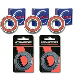 Kit Rolamentos e Retentores P/ Roda Traseira Nxr 160 Bros / Cg 160 Fan / Cg 160 Titan