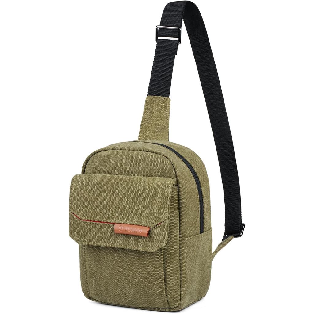Bolsa Pequena para Câmera TULLIO, Bolsa Transversal Leve e Impermeável para Câmeras DSLR/Mirrorless com Capa de Chuva, B