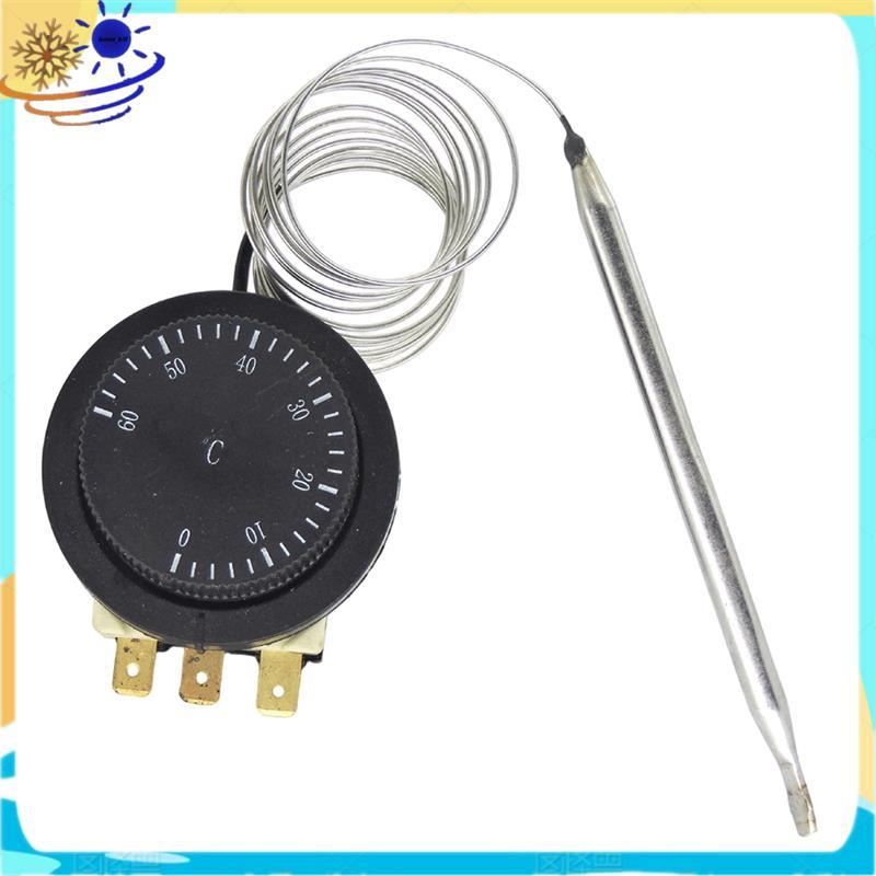 [Le's Shop] Sistema De Controle De Temperatura Com Fio E Botão Termostato Para Tanque De Água 0-60C