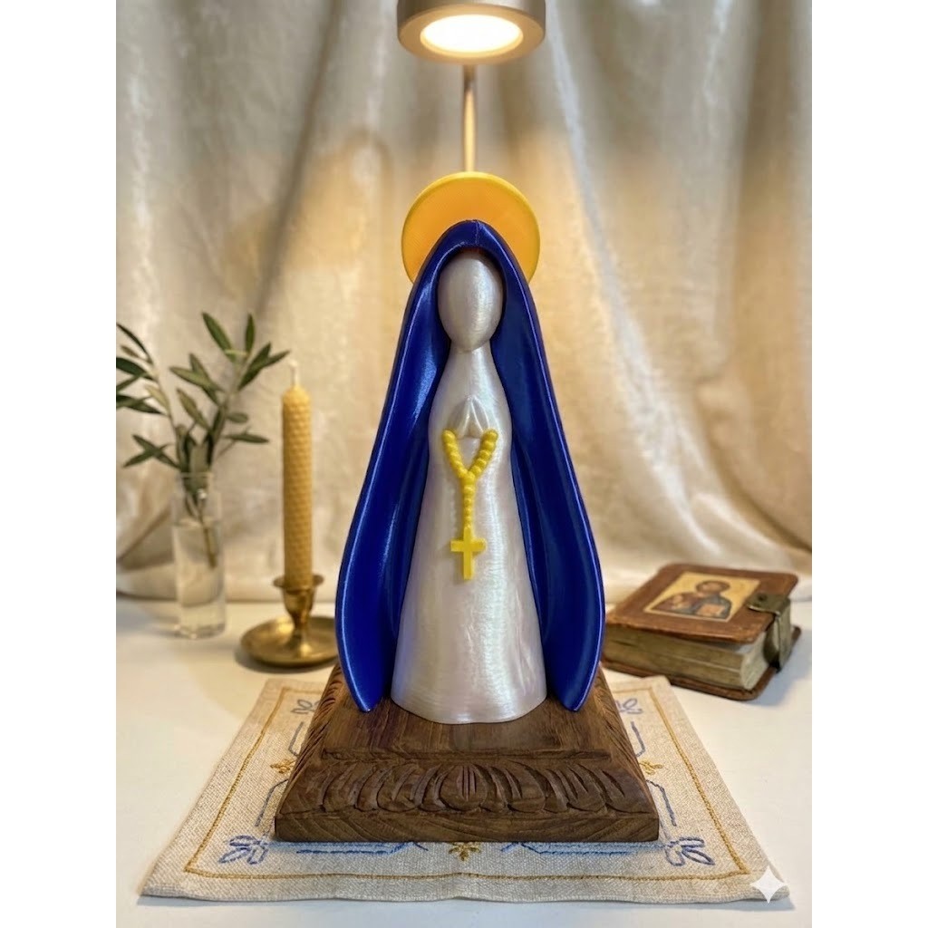 Decoraçao Religiosa Escultura minimalista imagem Nossa Senhora Aparecida