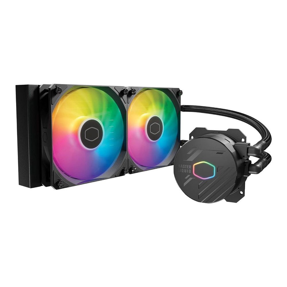 Water Cooler Master liquid 240 core IIA RGB 24CM Preto - MLW-D24M-A18PA