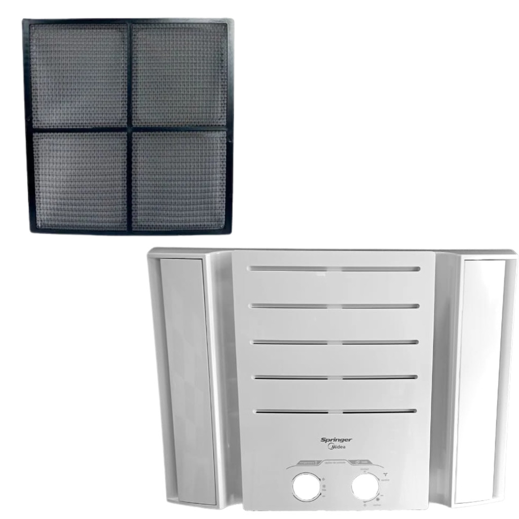 Frente Plastica com Painel Frontal 4 Ar Condicionado Janela 7500 10000 BTUs Springer Duo Mecânico