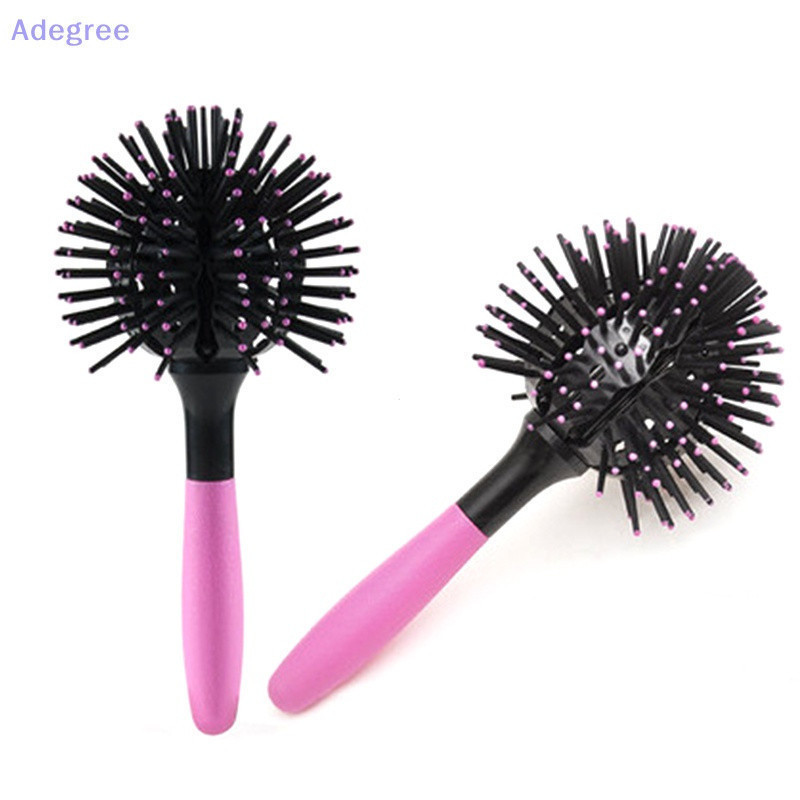 Adegree 3D Escovas De Cabelo Redondas Pentear Salão De 360 Graus Bolas Novo