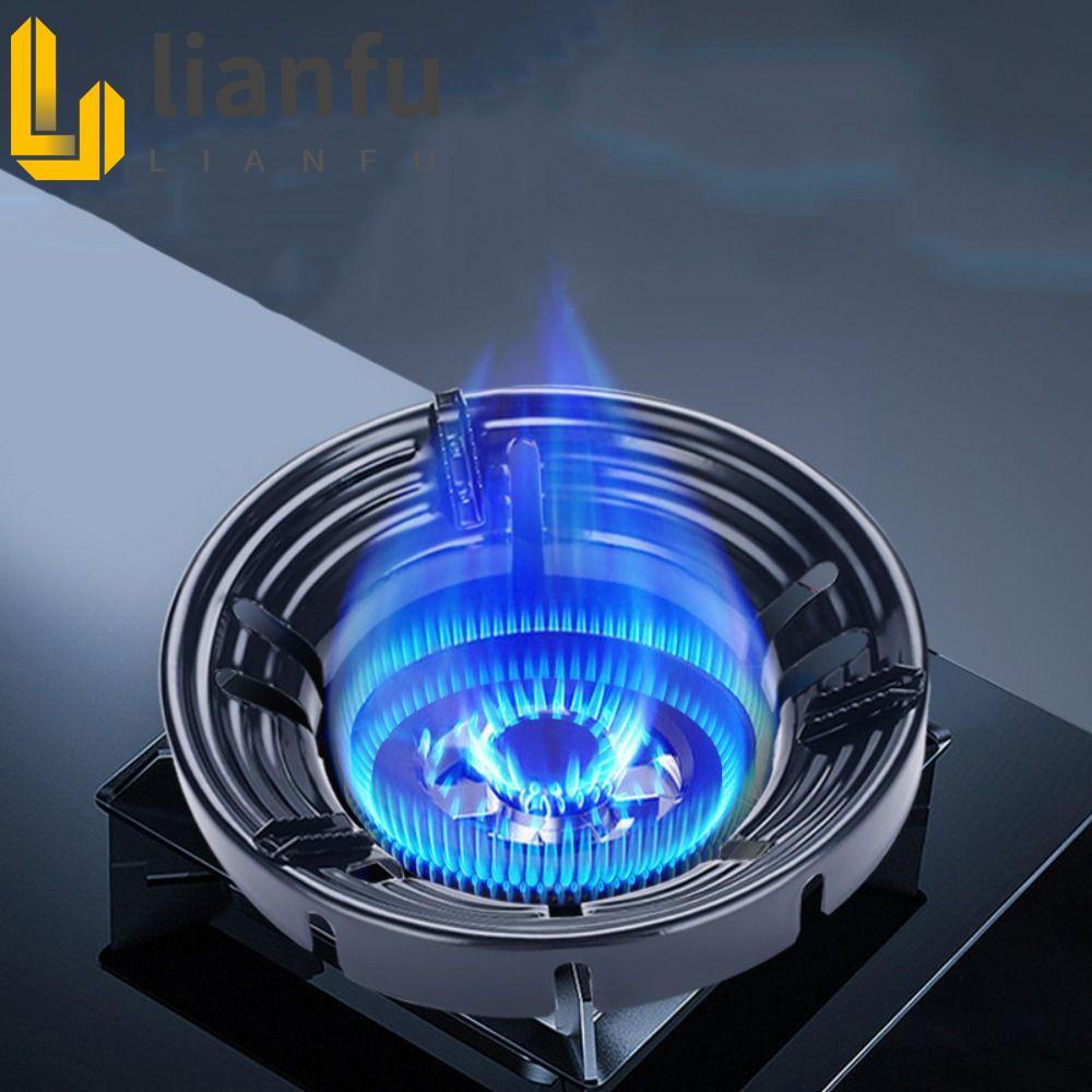 Tampa De Economia De Energia Para Fogão A Gás Esmaltado LIANFU , Suporte De Preto Reunir Fogo , Capuz À Prova De Vento