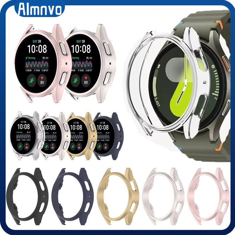 Capinha Capa PC Vazio Acrílico Para Relógio Smartwatch Samsung Galaxy Watch 7 40mm 44mm Case Protetor De Tela