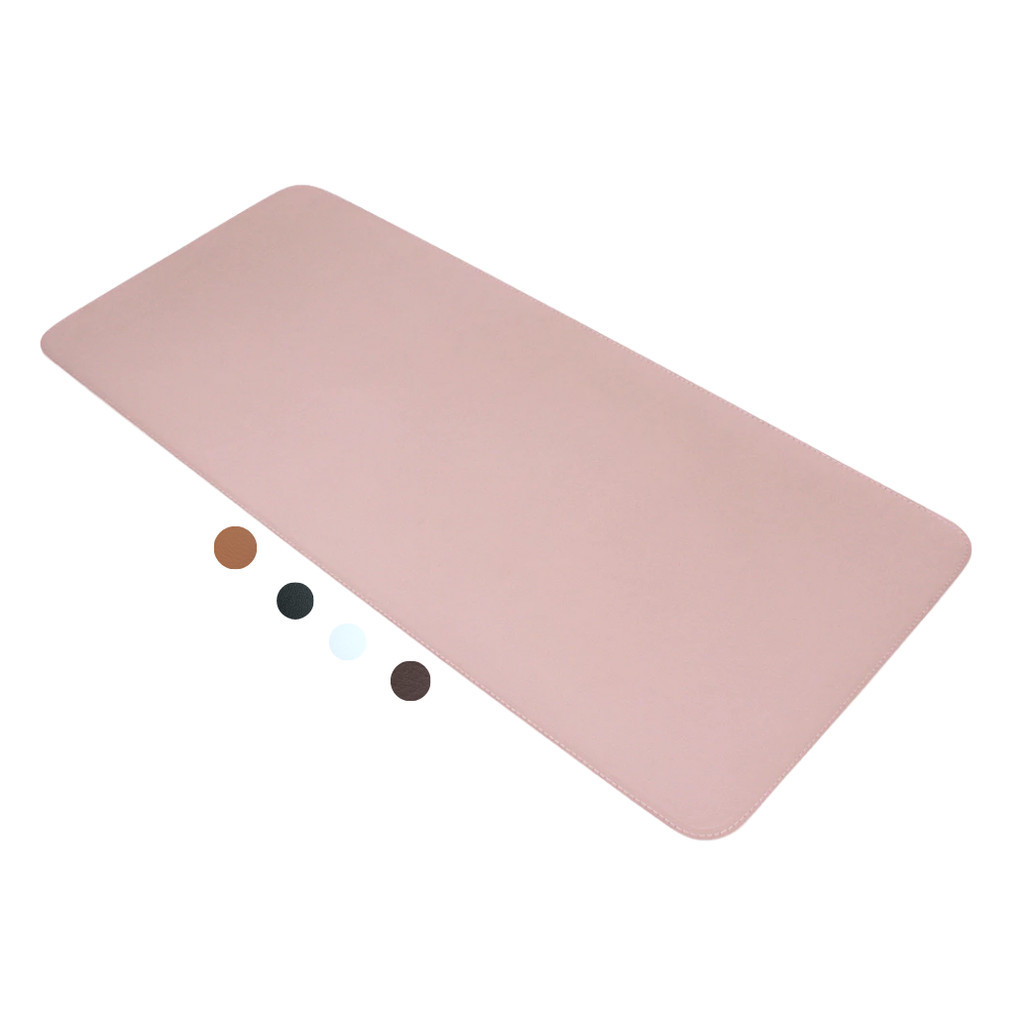 MousePad Grande Rosa Desk Pad Couro Gamer Office