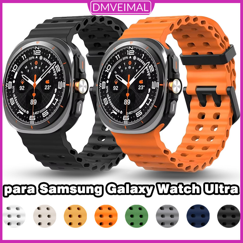 Pulseira Esportiva Impermeável De Silicone Para Relógio Smartwatch Samsung Galaxy Watch Ultra 47mm