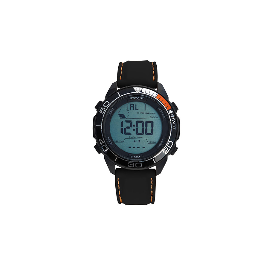 Relogio Masculino Preto Digital Grande  Speedo Prova Dágua