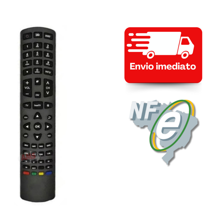 Controle Remoto Tv Smart Compatível Com Philco Ph42m30dsgw