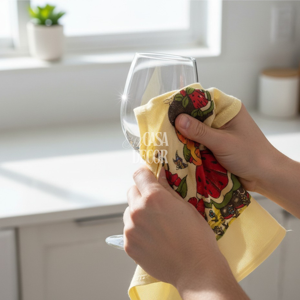 Kit 10 Panos Prato PROMOÇÃO Pano de Pia 100% Algodão Oferta