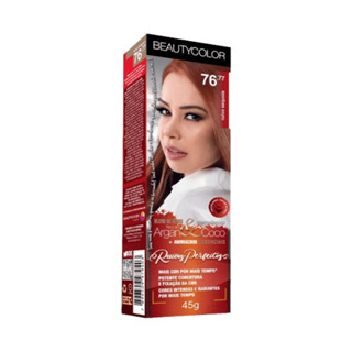 Coloração Beauty Color Ruivos Perfeitos 76.77 Ruivo Sequoia em Oferta na Shopee
