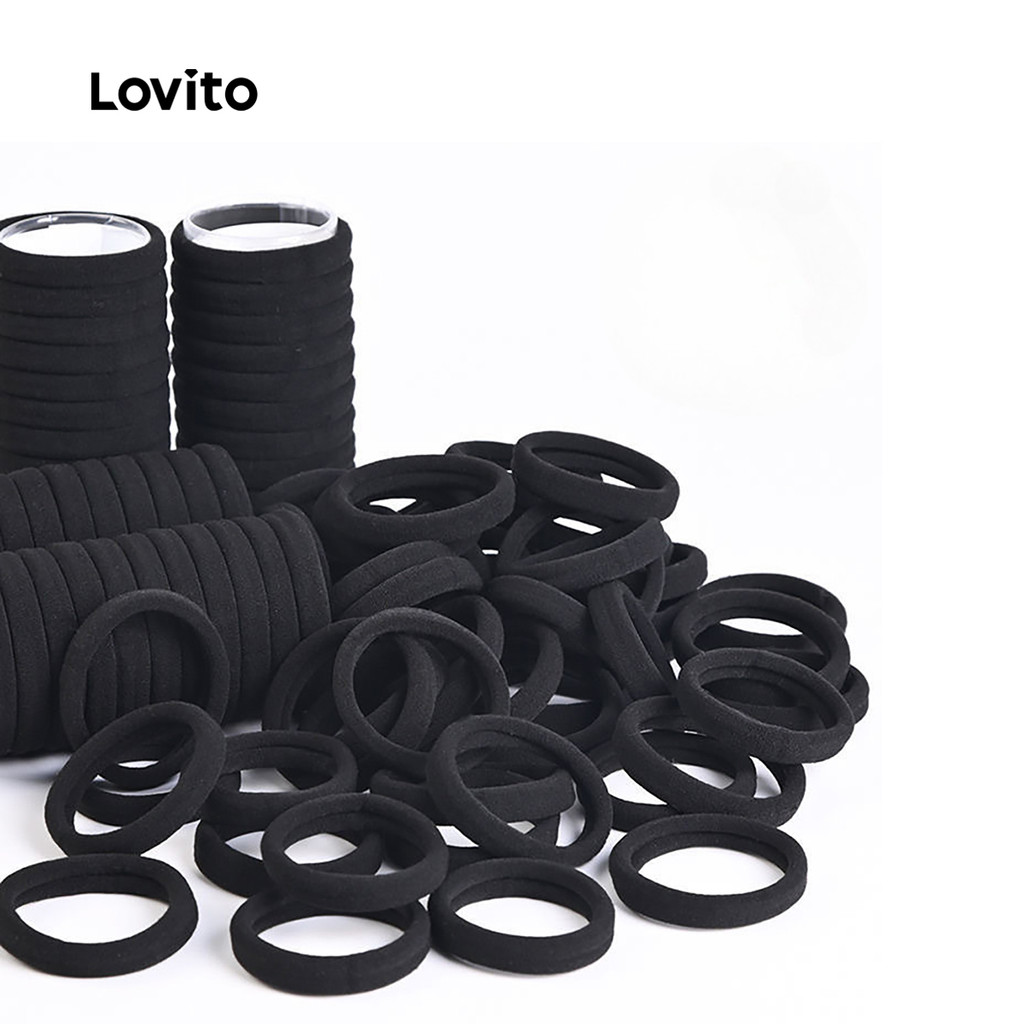 Lovito Elástico de Cabelo Simples Elegante de cabelo LFASCS671 em Oferta na Shopee