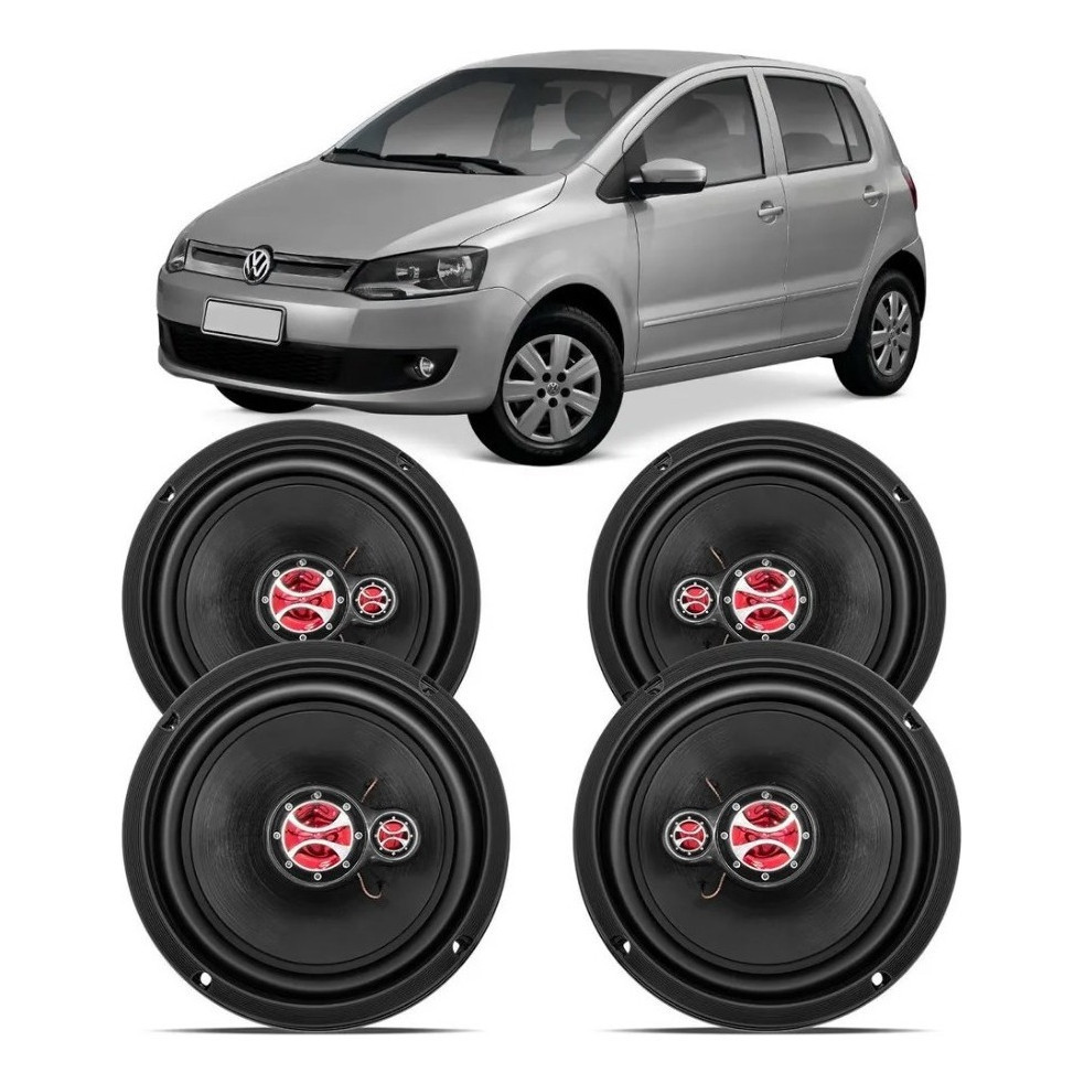 Kit Alto Falante Fox 2003 A 2019 240w Rms Triaxial - Kf.015