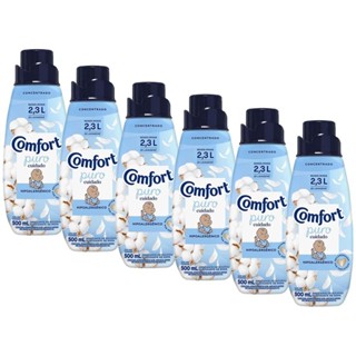 Kit 6 Amaciantes Comfort Concentrado Puro Cuidado 500ml em Oferta na Shopee
