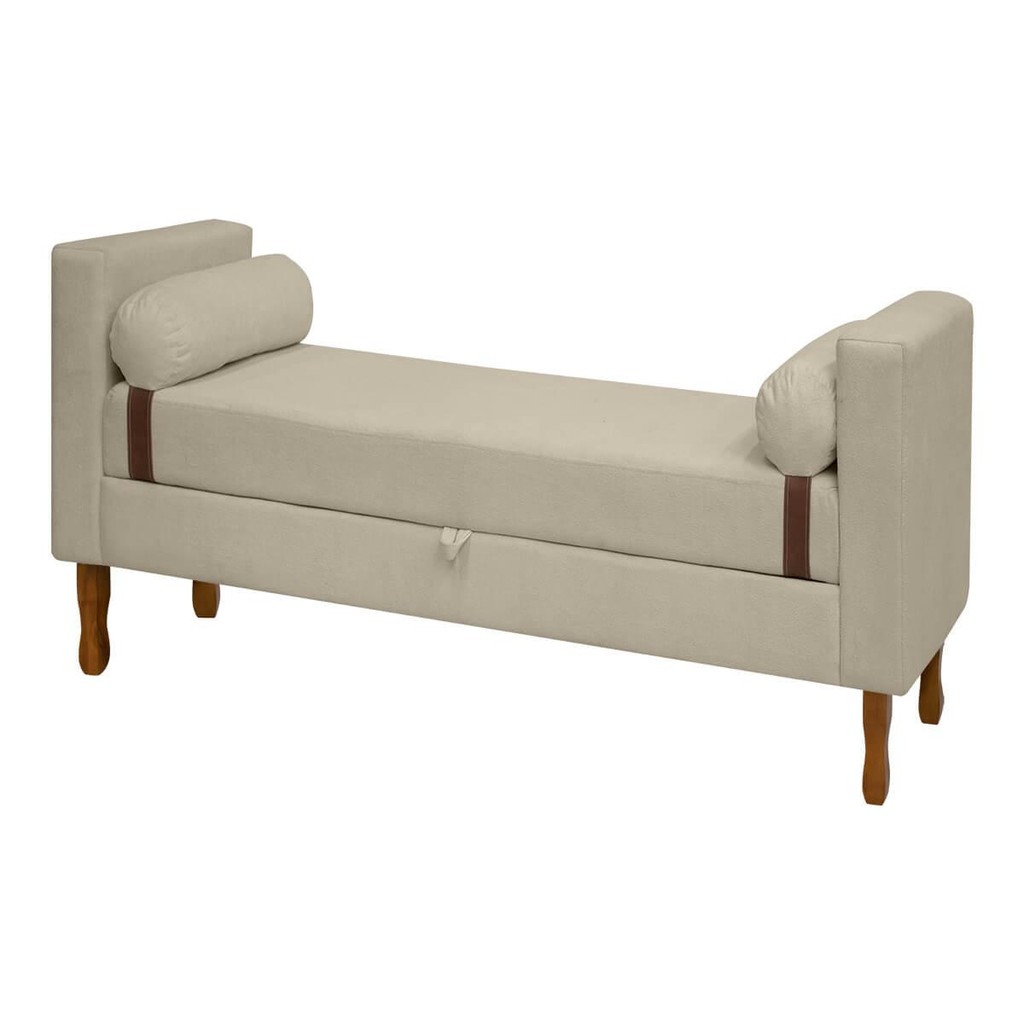 Recamier Sapateira Baú Pietro Cama Box Solteiro 90cm Bouclê