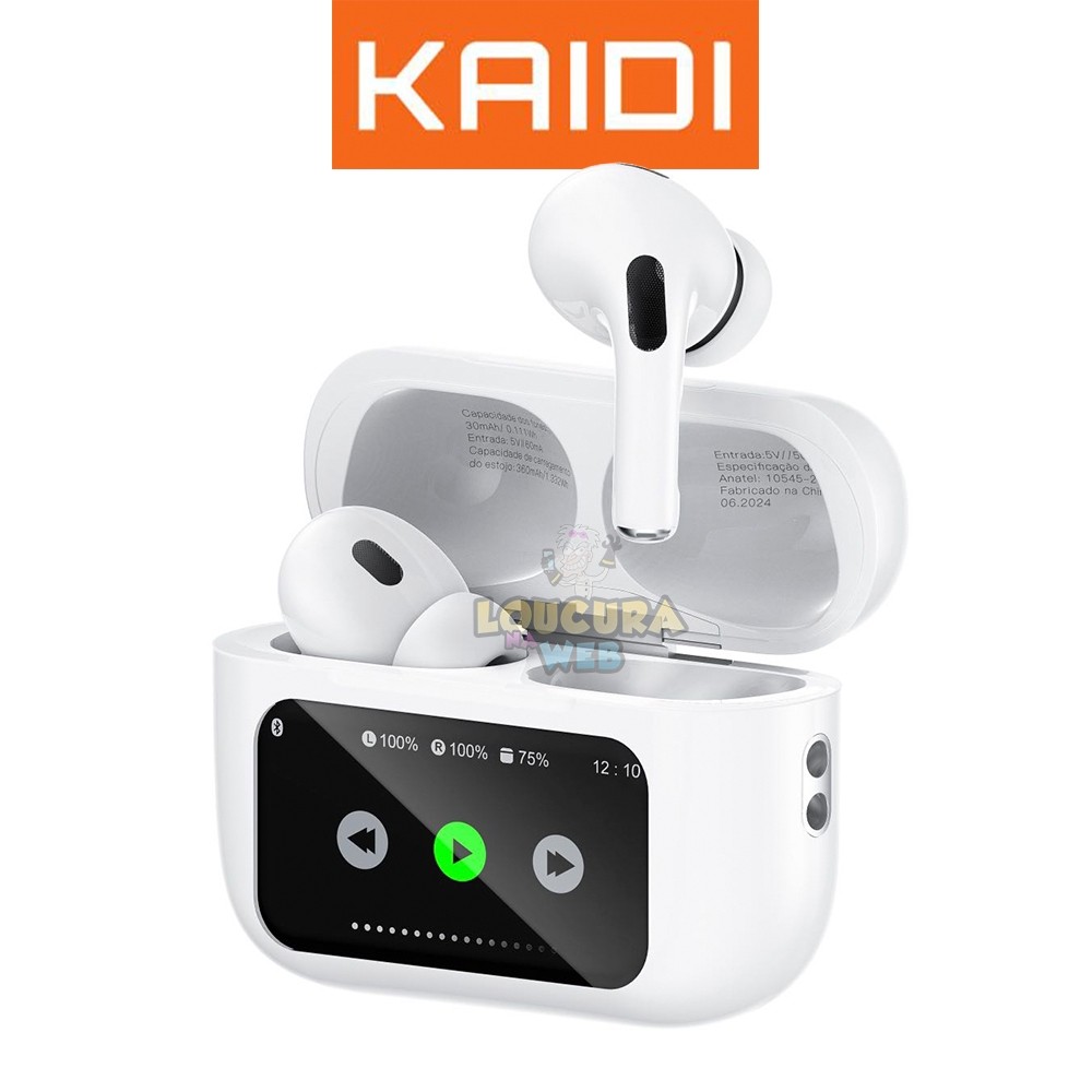 Fone de Ouvido Sem Fio Bluetooth Kaidi KNC 4219 Original Para Sua Academia Corrida