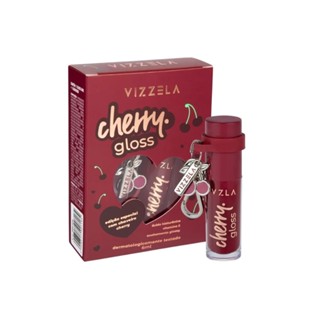 Cherry Gloss Labial Cor Cereja Translúcida com Hidratação e Chaveiro Exclusivo - Vizzela em Oferta na Shopee