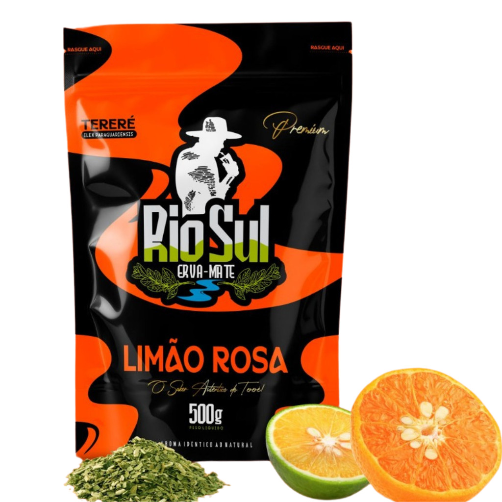 Erva Mate para Tereré Rio Sul - Limão Rosa