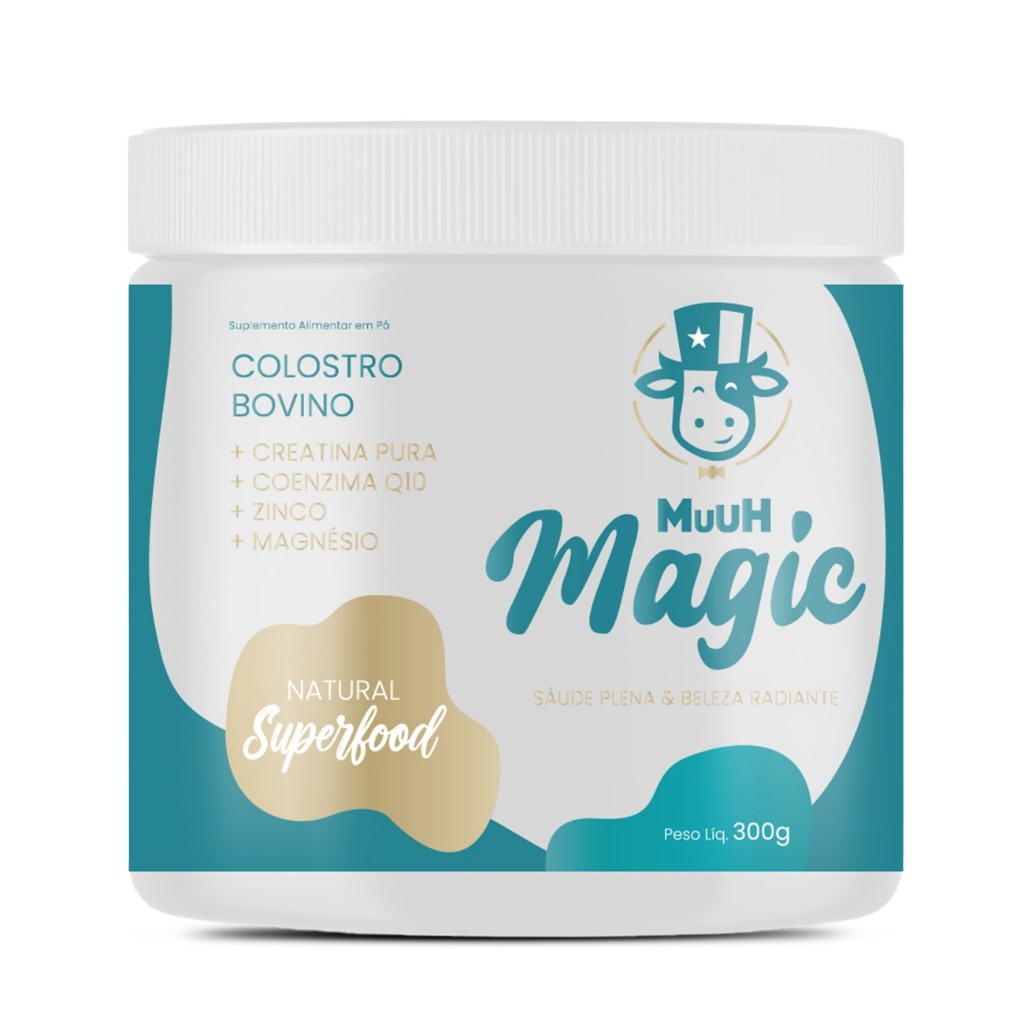 MAGIC MUUH 300G | CREATINA + COLOSTRO BOVINO | SUPLEMENTO ALIMENTAR | REPRESENTANTE OFICIAL