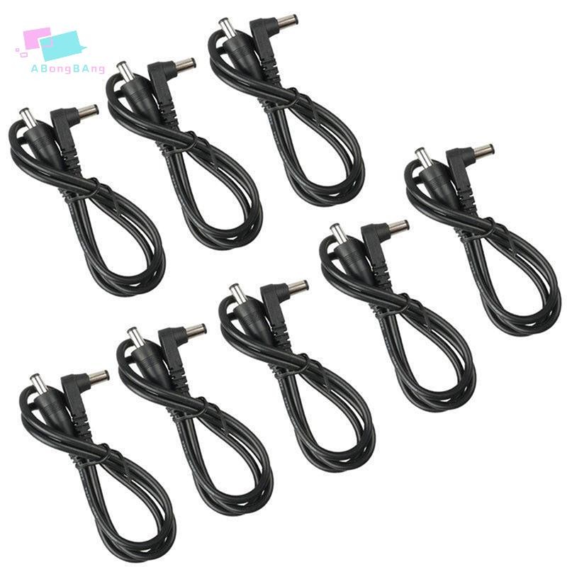 Abongbanghn 8 Peças Cabo Pedal De Efeito De Guitarra Remendo Power Chumbo/60cm Tamanho Preto 2.1 mm em Oferta na Shopee