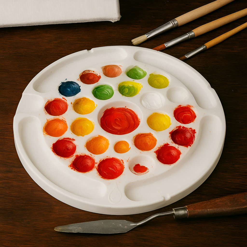 Godê Paleta Pintura Redonda Guache Aquarela Profissional Art