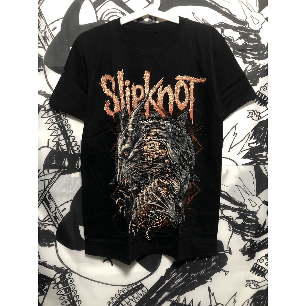 Camiseta Slipknot Metal Rock Unissex Oversized 100% Algodão Concerto Show Envio Imediato 1