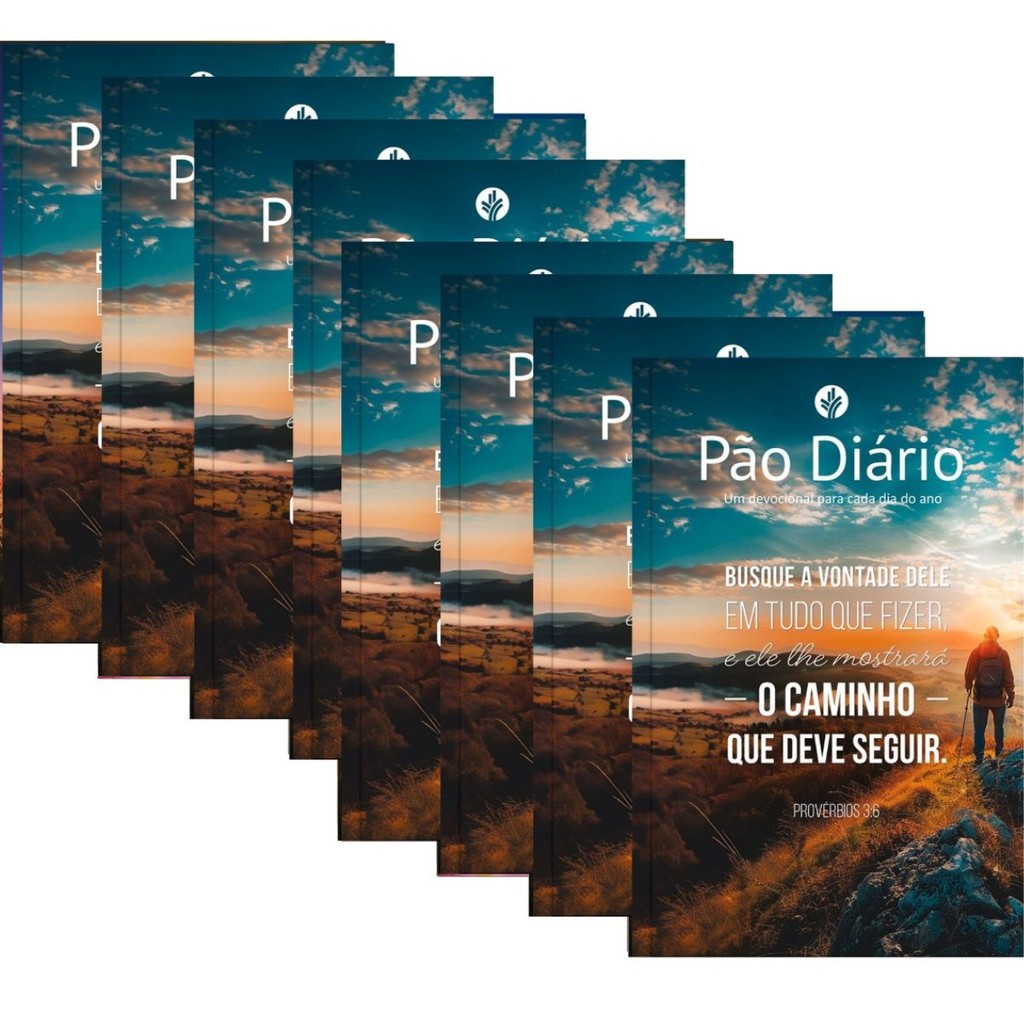 Kit 8 Livros Pão Diário | 365 Reflexões para o seu tempo com Deus | Busque a Deus - Provérbios 3:6 | 2026