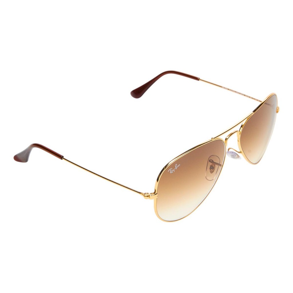 Óculos de Sol Ray-Ban Aviator RB3025 Dourado Marrom Degradê