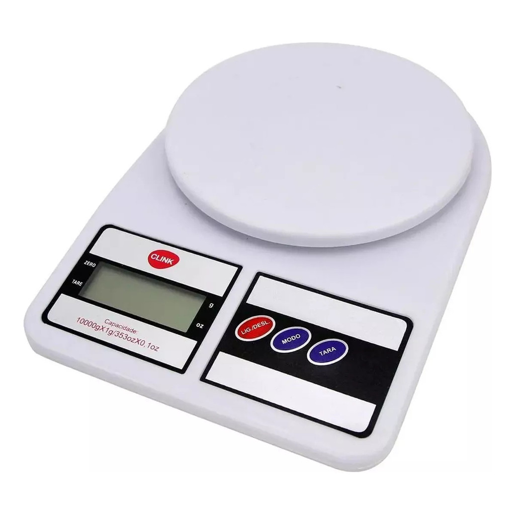 Balança de Precisão 10kg para Cozinha e Confeitaria - Display LCD