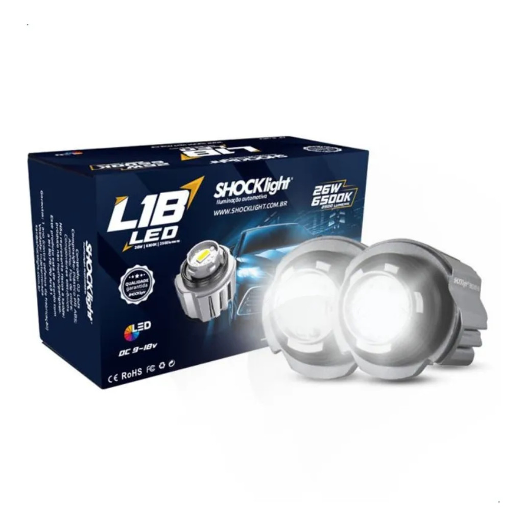 Led L1b Milha Neblina Shocklight  Yaris Corolla Hilux 2500lms em Oferta na Shopee