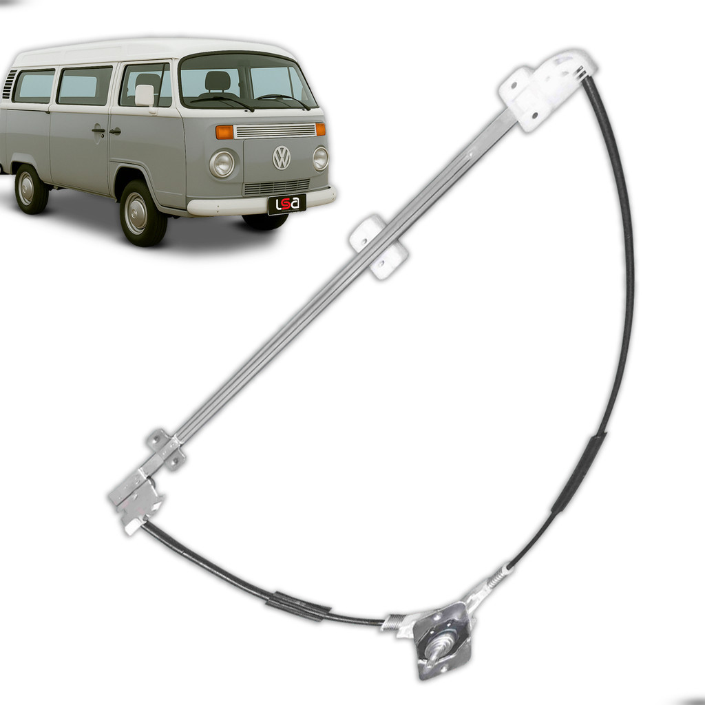 Elevador de Vidro Manual Lado Direito Volkswagen Kombi 2008-2014 Suave Silencioso Alta Qualidade Reposição