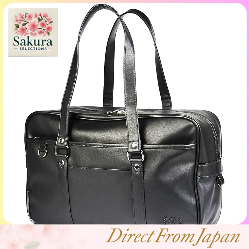 Bolsa Escolar De Couro Sintético , Preta , Boston Para Meninas Do Ensino Médio , Deslocamento Adequado , Design Em Relevo , Compatível Com Arquivo A4 , Grande Capacidade , G201028