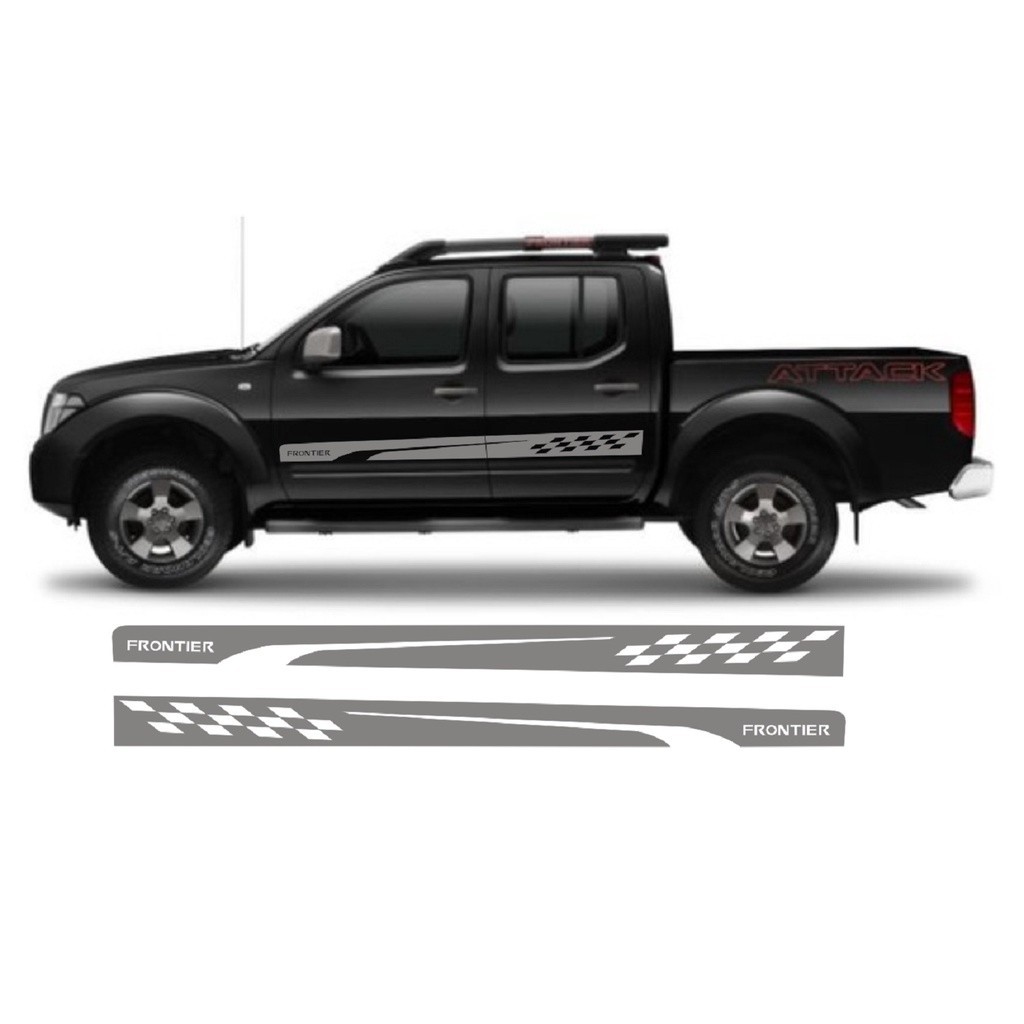 Adesivo Lateral Para Nissan Frontier Fa1 Pick-up Faixa Colante Fita
