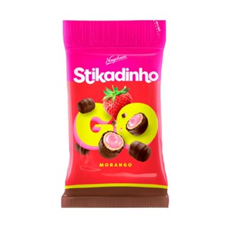 Chocolate Stikadinho Go Sabor Morango 40g em Oferta na Shopee