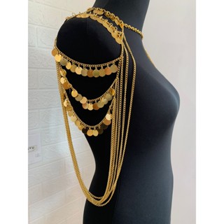 Bodychain Ombreira de correntes tendência Festival em Oferta na Shopee