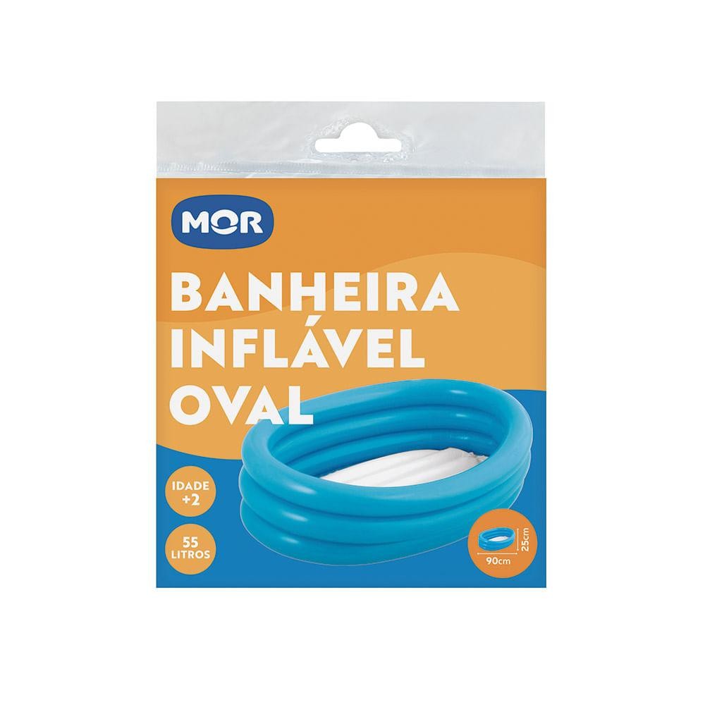 Detalhes do Banheira Inflável Oval - azul