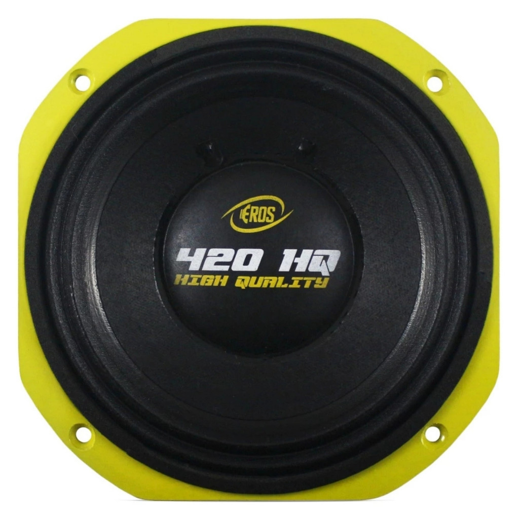 Woofer 8 Eros E420HQ 420W RMS 4 Ohms Graves Potentes Som Automotivo Profissional