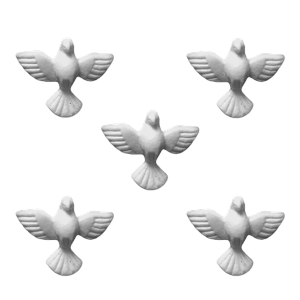 350 Mini Divino Espirito Santo em Resina Pombinho para Lembrancinha de Batizado Casamento Religioso Decoração Artesanato
