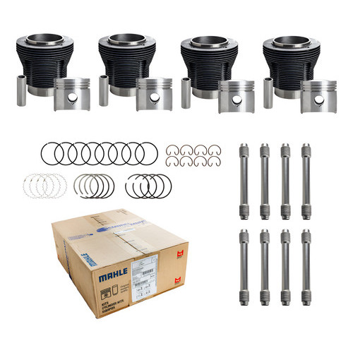 Kit Pistão Anel Camisa Fusca Kombi 1600 Stander Etanol Mahle em Oferta na Shopee