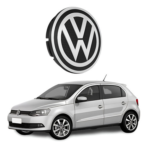 Calotinha Centro De Roda Miolo Calota Volkswagen G5 G6 Gol Fox Virtus Polo Golf