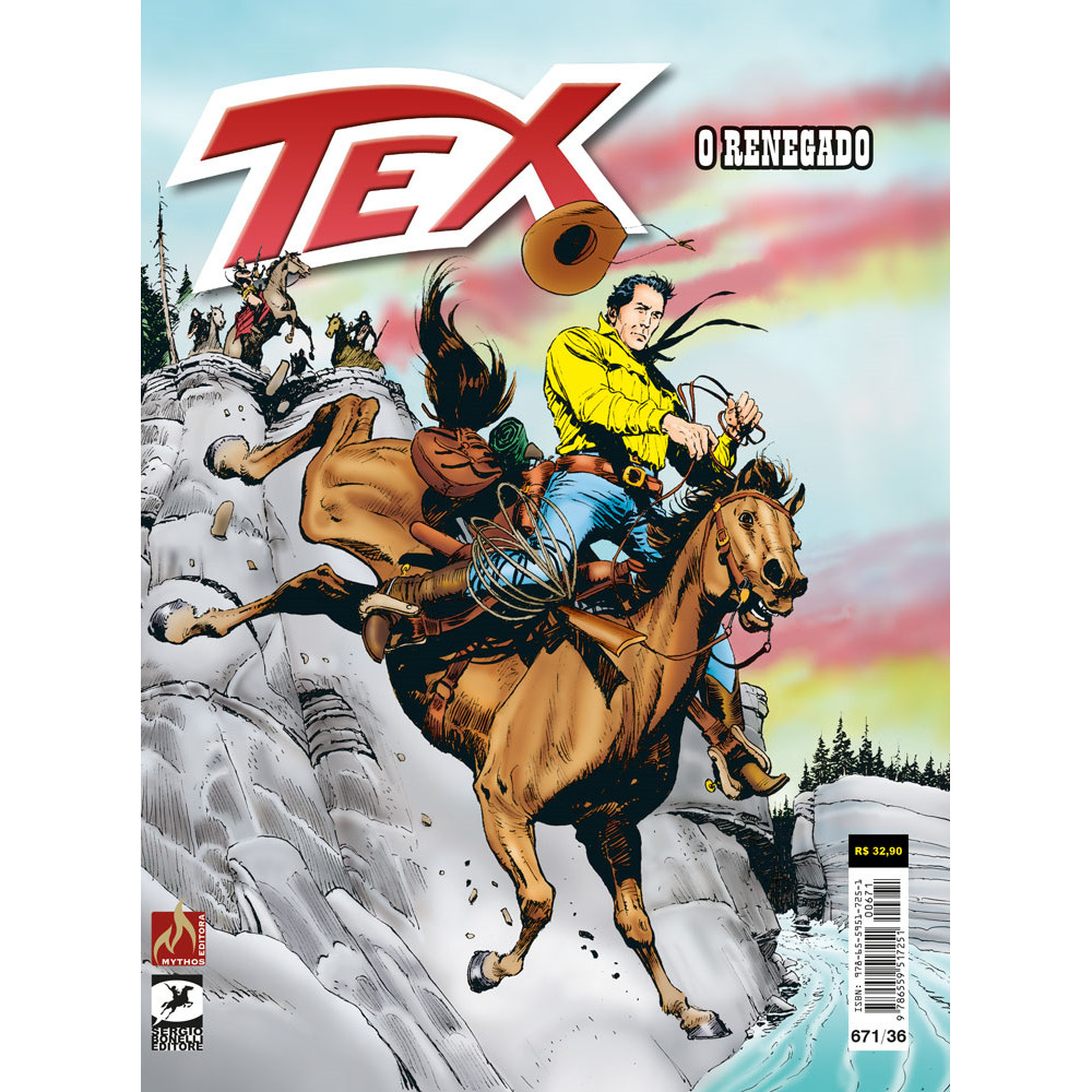Capa do livro Comics - Tex 671 - por Claudio Nizzi - Mythos Editora
